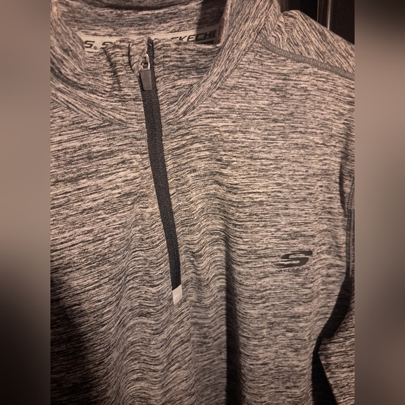 Skechers Mens Activewear Quarter Zip Long Sleeve. LG - Picture 4 of 6